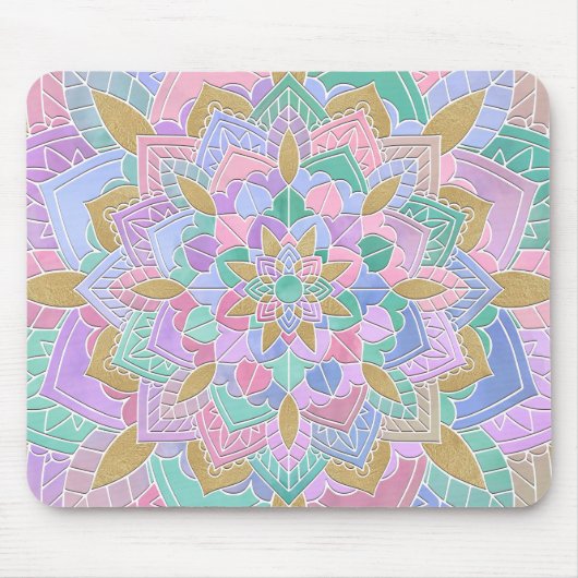 Pastel Mandala II Muismat (Voorkant)