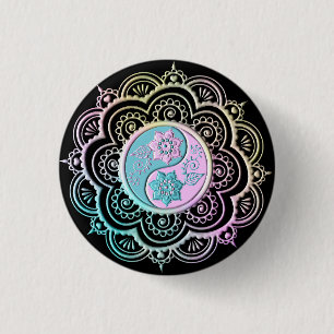 Pastel Mandala Ronde Button 3,2 Cm