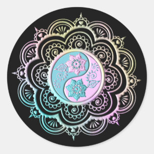 Pastel Mandala Ronde Sticker