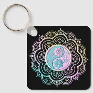 Pastel Mandala Sleutelhanger