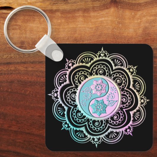 Pastel Mandala Sleutelhanger (Voorkant)