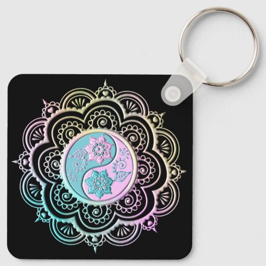 Pastel Mandala Sleutelhanger (Achterkant)