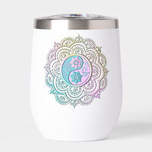 Pastel Mandala waterfles
