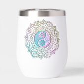 Pastel Mandala waterfles (Achterkant)