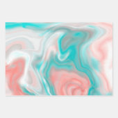 Pastel Marble Abstract Inpakpapier Vel (Voorkant)