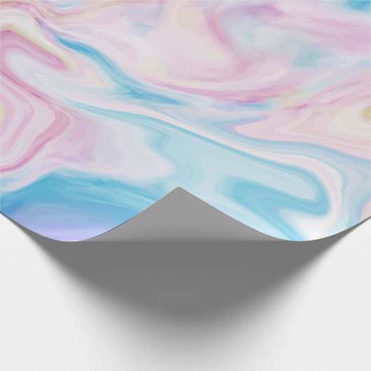 Pastel Marble Abstract Swirl Cadeaupapier (Hoek)