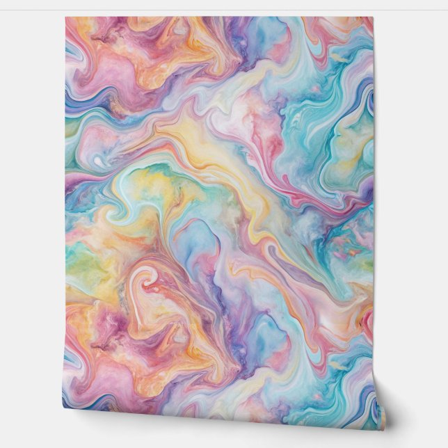 Pastel Marble Behang (Afrollen)