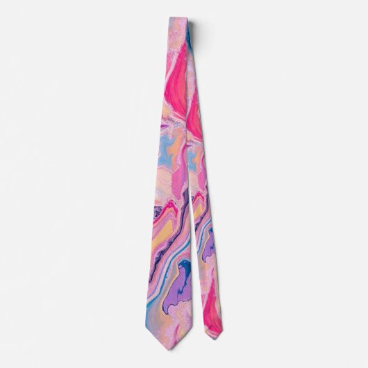 Pastel Marble Dream Stropdas (Voorkant)