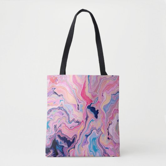 Pastel Marble Dream Tote Bag (Voorkant)