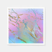 Pastel Marble | Girly Millennial Ombre-Waterverf Servet (Voorkant)