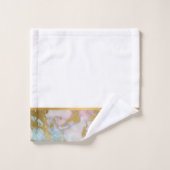 PASTEL MARBLE GOLD BATHROOM TOWEL SET BAD HANDDOEK (Wasdoekje)