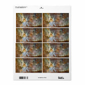 Pastel Marble in de Carina Nebula Etiket (Full Sheet)
