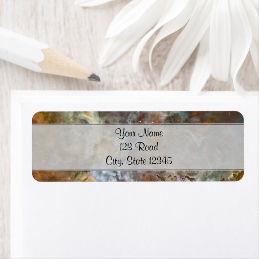 Pastel Marble in de Carina Nebula Etiket (Insitu)