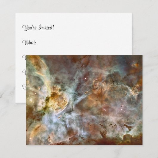 Pastel Marble in de Carina Nebula Kaart (Voorkant / Achterkant)