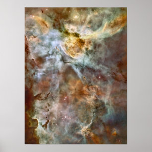 Pastel Marble in de Carina Nebula Poster