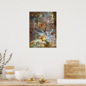 Pastel Marble in de Carina Nebula Poster (Keuken)