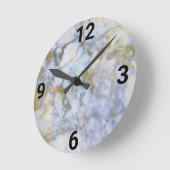 PASTEL MARBLE Moderne Wall Clock Ronde Klok (Hoek)