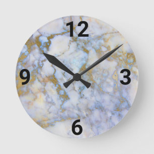PASTEL MARBLE Moderne Wall Clock Ronde Klok