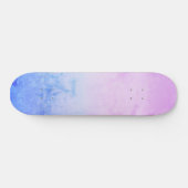  pastel Marble Ombre Lavender Pink Blue Persoonlijk Skateboard (Horizontaal)
