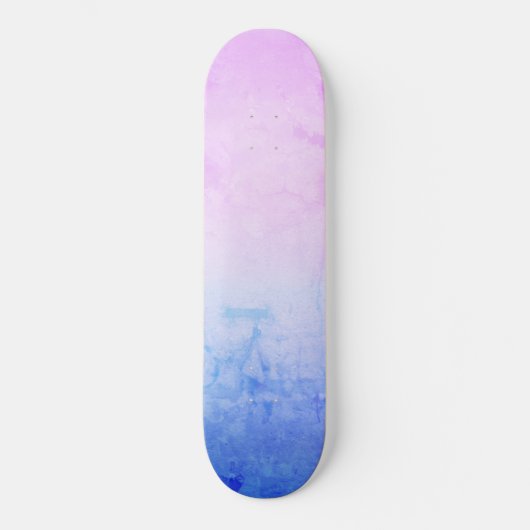 pastel Marble Ombre Lavender Pink Blue Persoonlijk Skateboard (Voorkant)