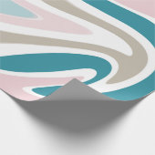 Pastel Marble Painting Swirl Cadeaupapier (Hoek)
