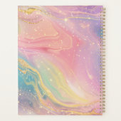 Pastel Marble Planner with Gold Sparkles (Achterkant)