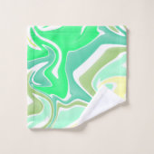 Pastel Marble Swirl Bathroom Towel Set Bad Handdoek (Wasdoekje)