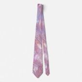Pastel Marble Swirl - Pink Purple Blue Abstract Stropdas (Voorkant)
