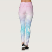 Pastel Marble Texture Leggings (Achterkant)