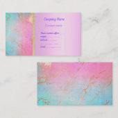 Pastel marble VISITEKAARTJES BY MUMSBUBSNGRUBS (Voorkant / Achterkant)