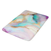 Pastel marmer abstracte glitterkunst badmat (Gekanteld)