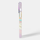 Pastel marmer abstracte glitterkunst Case-Mate iPhone case (Achterkant / Links)