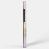Pastel marmer abstracte glitterkunst samsung galaxy hoesje (Rechterkant)