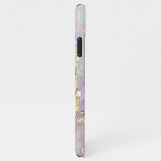 pastel marmer art glitter iPhone hoesje (Rechterkant)