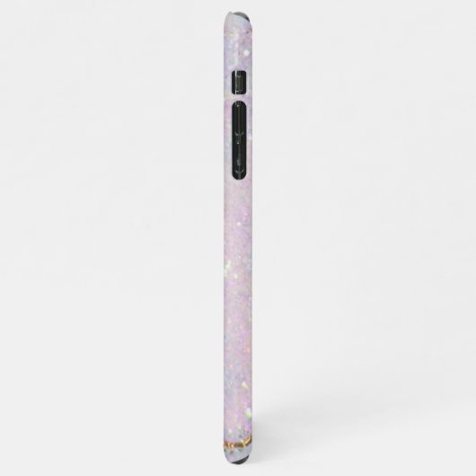 pastel marmer art glitter iPhone hoesje (Linkerkant)