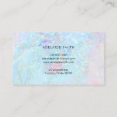 pastel marmer glitter visitekaartje (Achterkant)