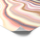 Pastel Marmer Harmonie Flow Poster (Hoek)