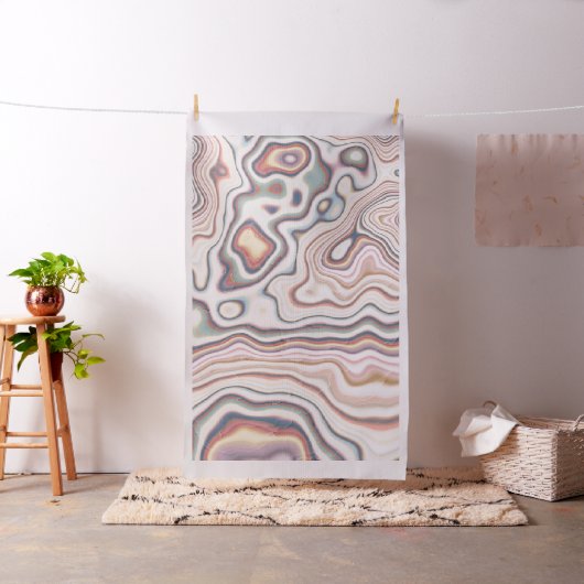 Pastel Marmer Harmonie Flow Stof (Voorbeeld)