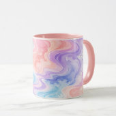 Pastel Marmer Wervel Accent Mok (Voorkant rechts)