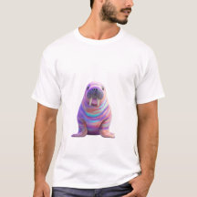 Pastel Marmer Wervel Walrus Mannen