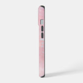 Pastel marmeren inkt achtergrond iPhone 15 case (Linkerkant)