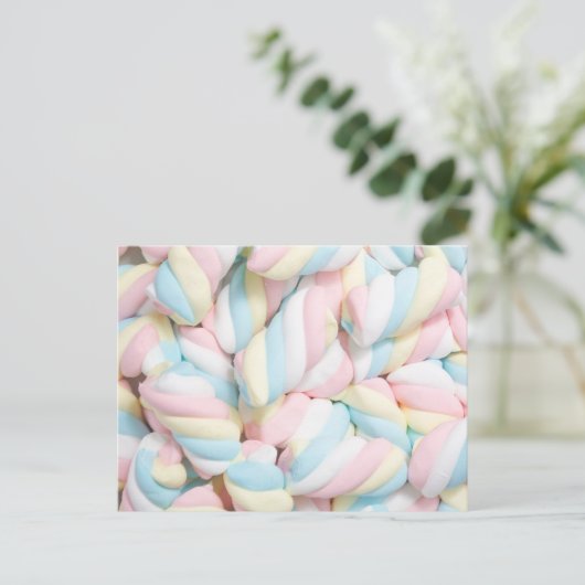 Pastel Marshmallow Briefkaart (Staand voorkant)