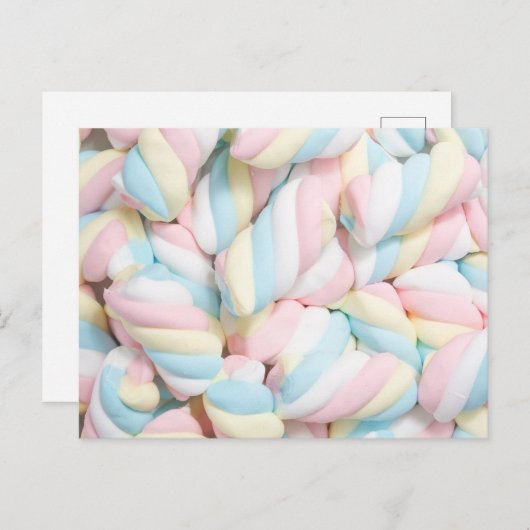 Pastel Marshmallow Briefkaart (Voorkant / Achterkant)
