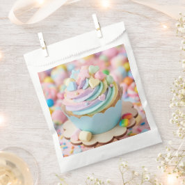 Pastel Marshmallow Regenboog Cupcake Verjaardag Bedankzakje
