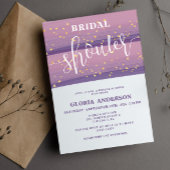 Pastel Mauve Bridal Shower Uitnodiging