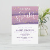 Pastel Mauve Bridal Shower Uitnodiging (Staand voorkant)