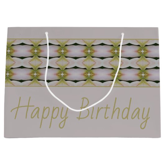 Pastel Mauve met modern patroon Groot Cadeauzakje (Voorkant)