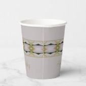 Pastel Mauve Patroon Papieren Bekers (Rechts)