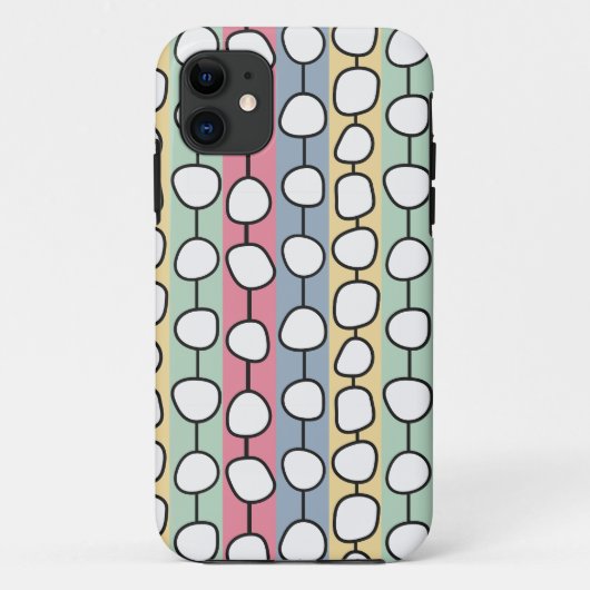 Pastel MCM kleurrijke lijnen Case-Mate iPhone Case (Achterkant)