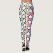 Pastel MCM kleurrijke lijnen Leggings (Achterkant)